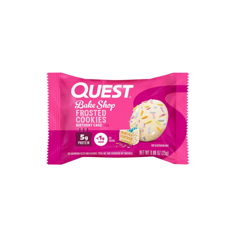 Quest protein frosted cookies birthday cake 25 g