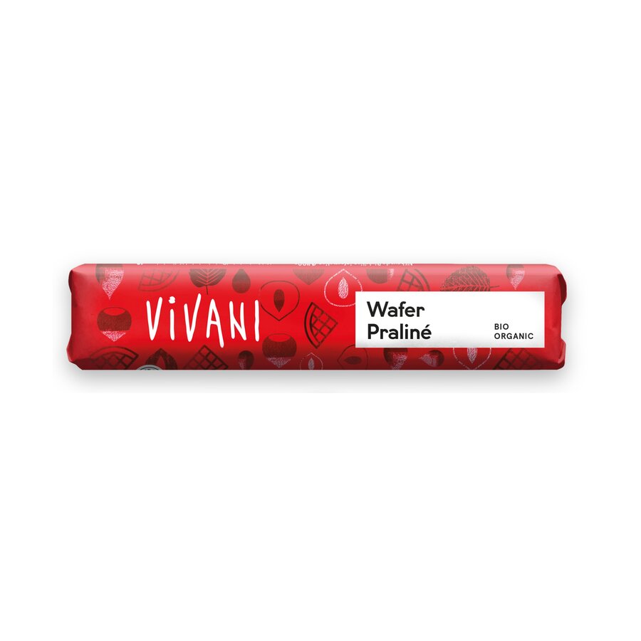 Vivani nougat & vaffelbiter riegel 40 gr øko