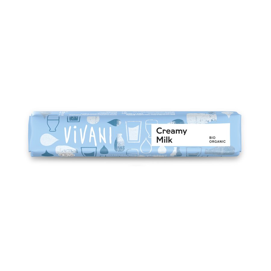 Vivani kremet melkefyll riegel 40 gr øko