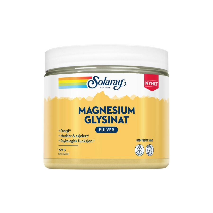 Solaray Magnesium Glysinat pulver 279 g