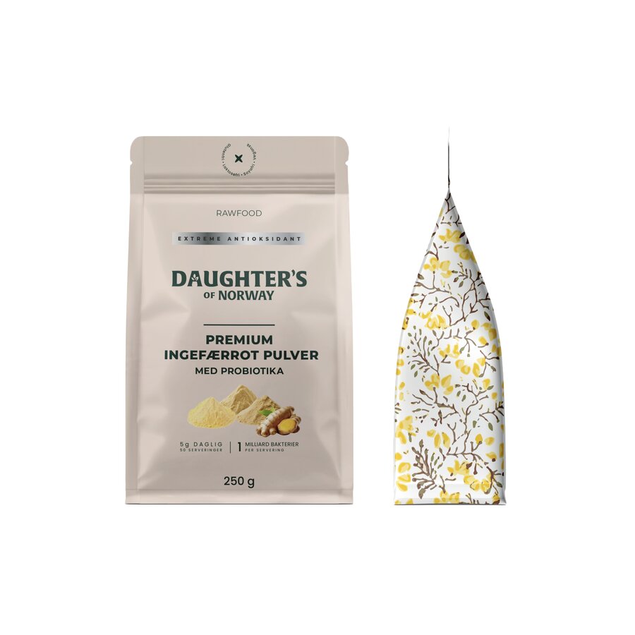Daughter's Of Norway Premium Ingefær med probiotika 250 g