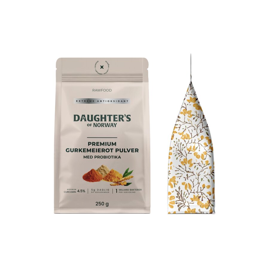 Daughter's Of Norway Premium Gurkemeie med probiotika 250 g