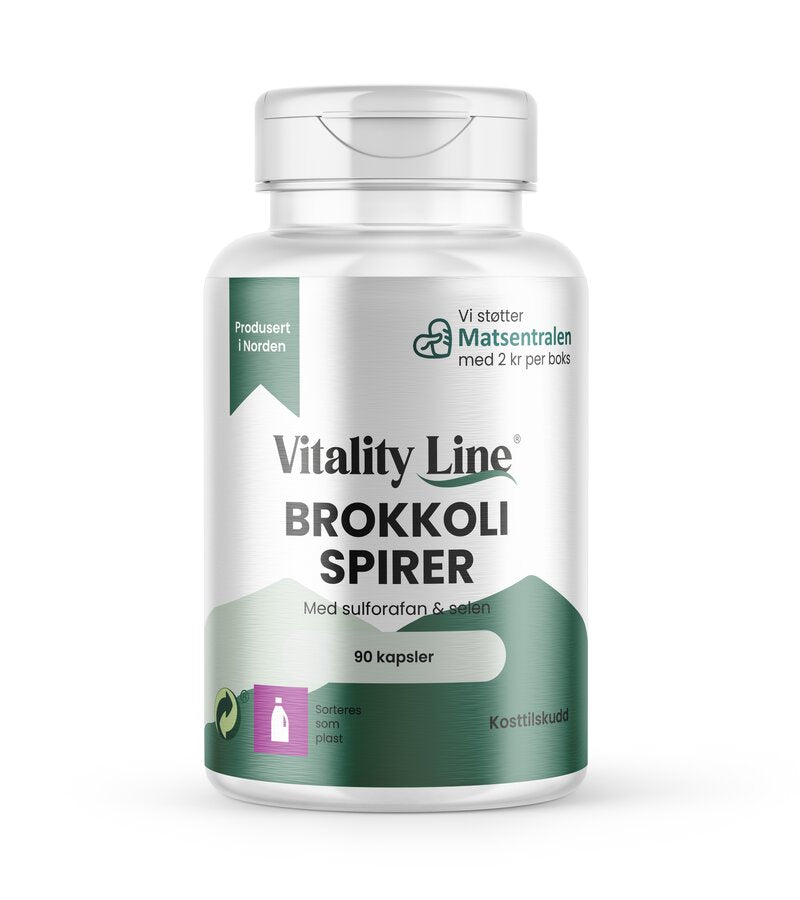 Vitality line brokkolispirer 90 kapsler