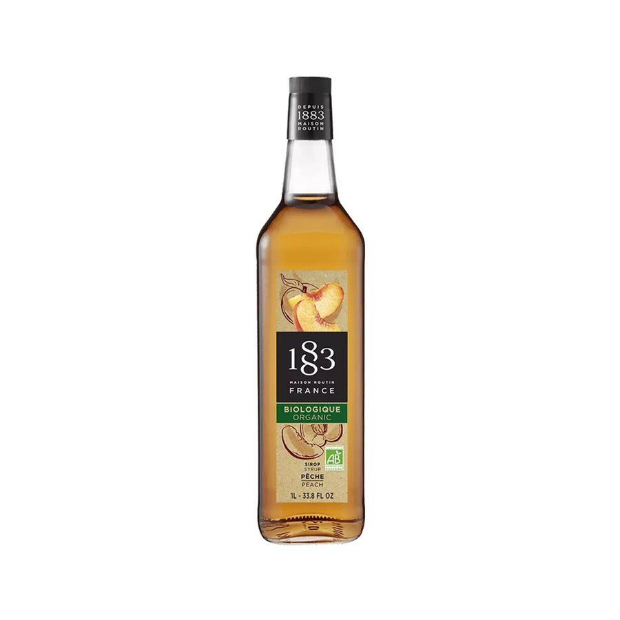 1883 Maison Routin økologisk kaffesirup fersken 1 L