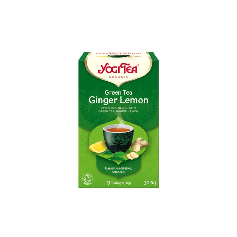 Yogi Tea green tea ginger lemon 17 poser