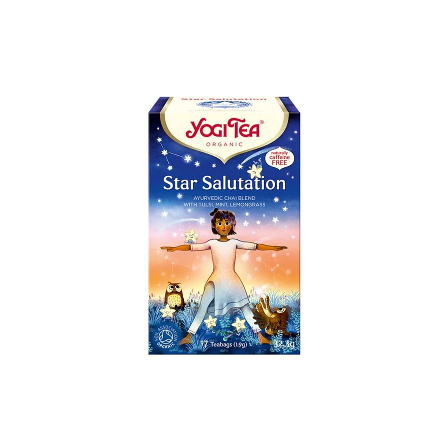 Yogi tea star salutation