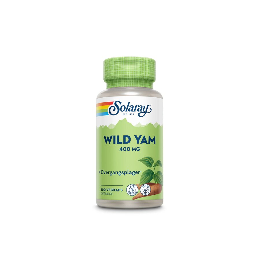 Solaray wild yam 400 mg 100 kapsler