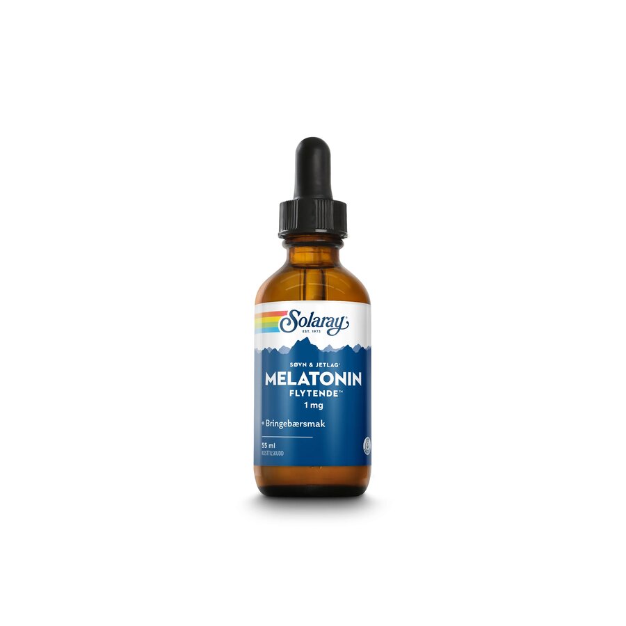 Solaray flytende melatonin 1 mg 55 ml