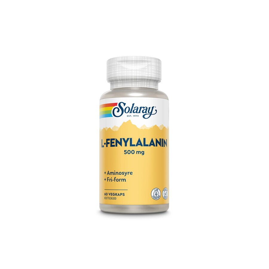 Solaray L-fenylalanin 500 mg 60 kapsler