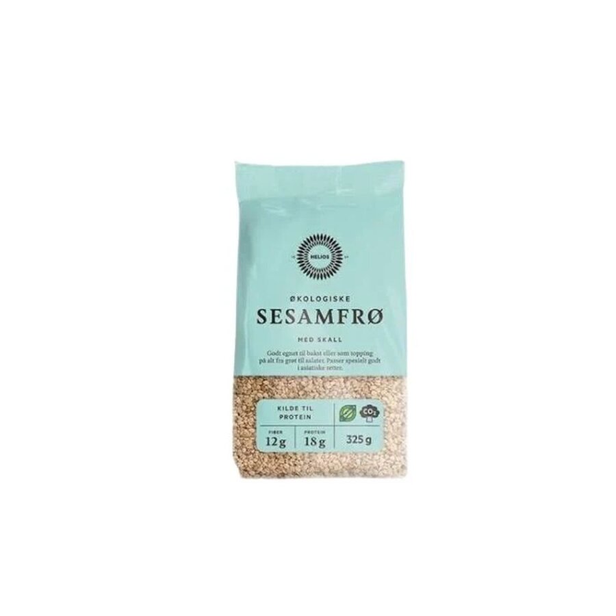 Helios økologisk sesamfrø med skall 325 g