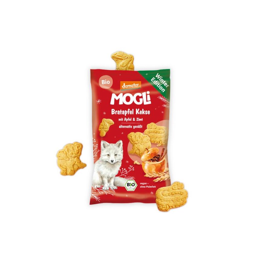 Mogli spelt kjeks med eple & kanel 50 g