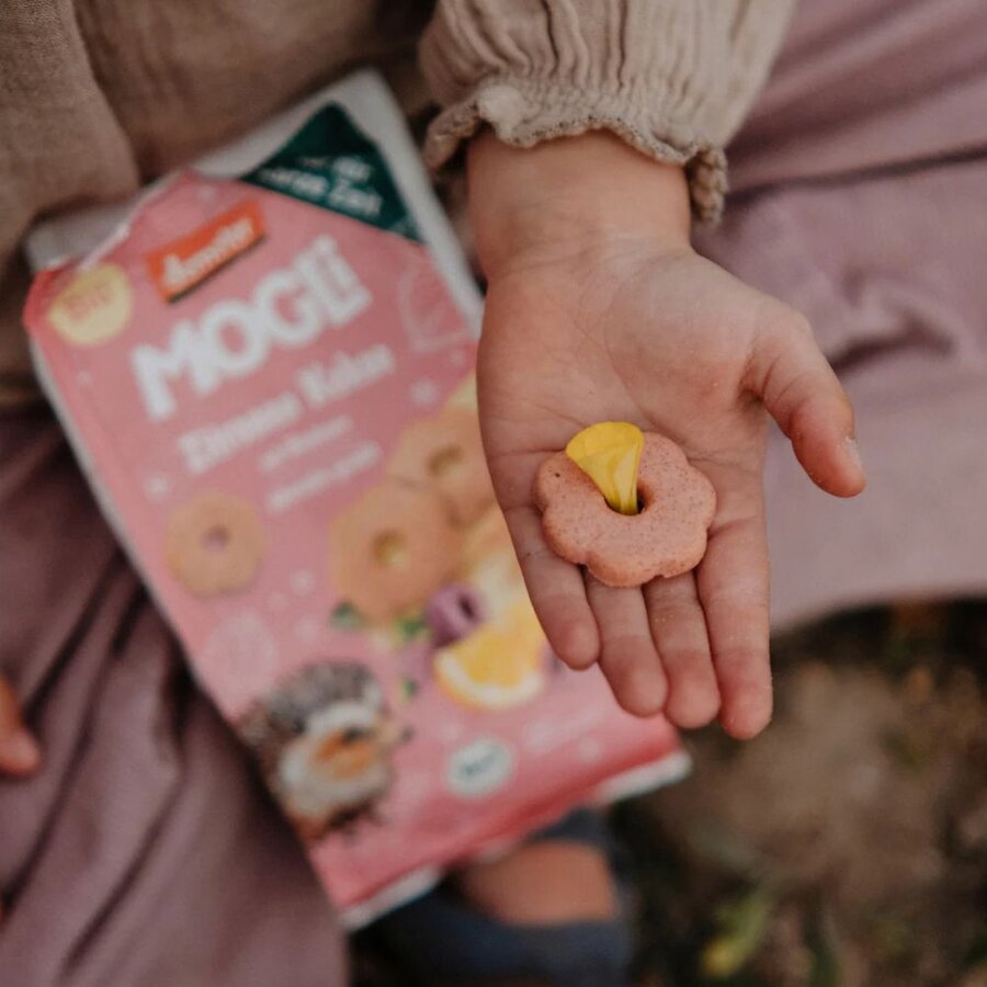 Mogli kjeks med sitron & bringebær 125 g