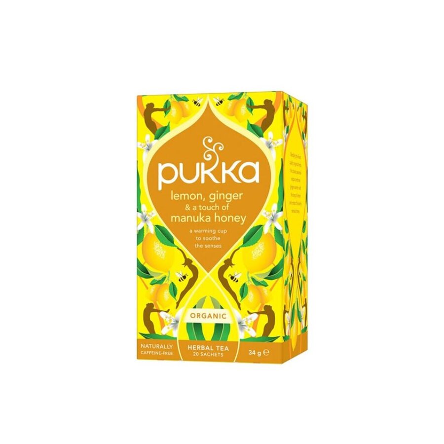 Pukka lemon, ginger & manuka honey 20 poser