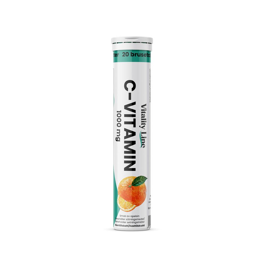 Vitality Line C vitamin brusetablett appelsin 20stk