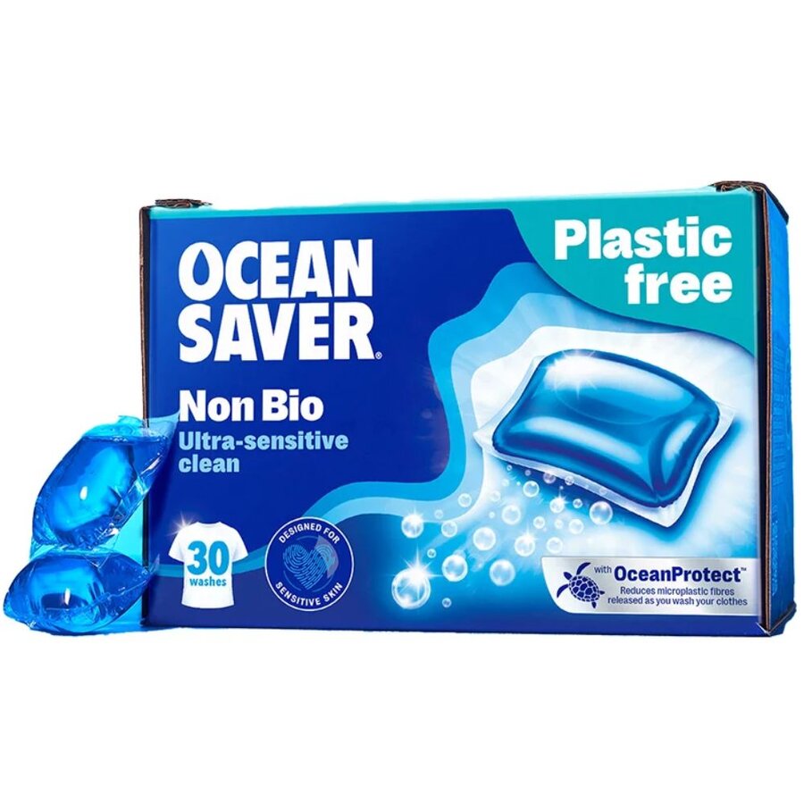 OceanSaver Non-Bio vaskekapsler for sensitiv hud 30 stk
