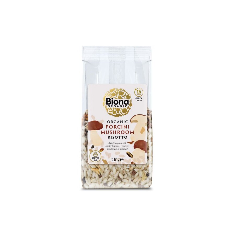 Biona økologisk risotto med steinsopp/porcini 210g