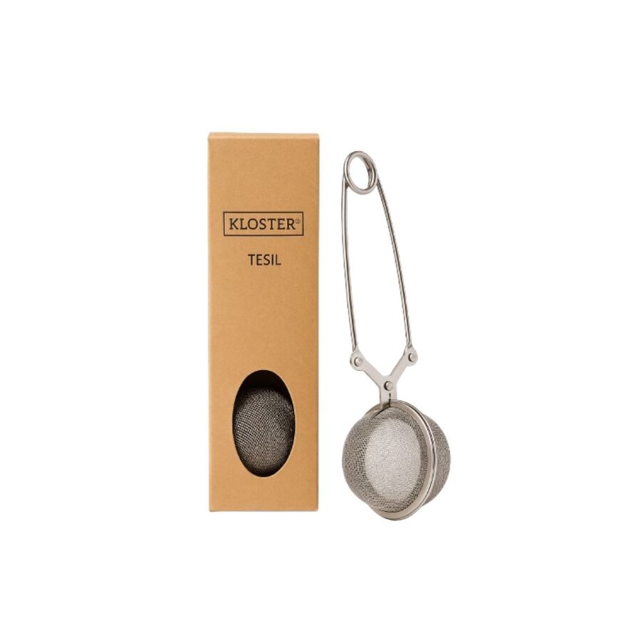 Kloster tesil med stang - rustfritt stål