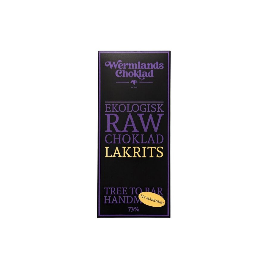 Wermlands Raw sjokolade lakris 50 g