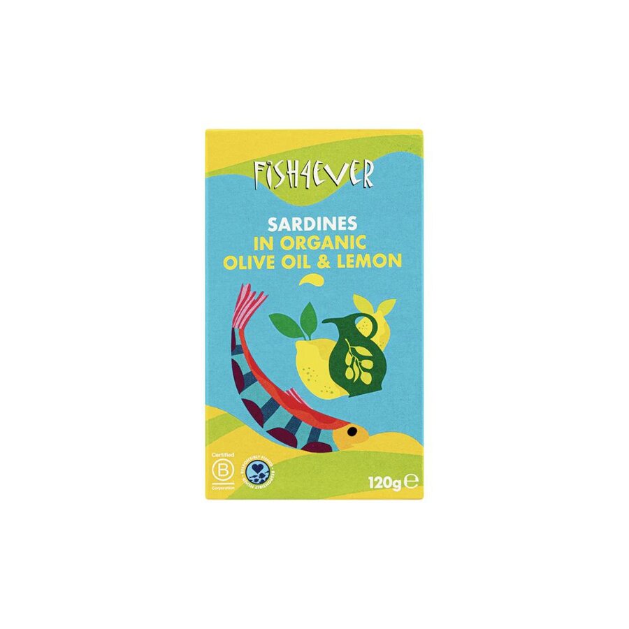 Fish4Ever sardiner i olivenolje & sitron 120 g
