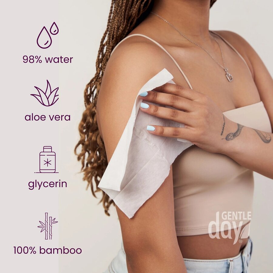 Gentle Day Uparfymert Våtservietter 10stk