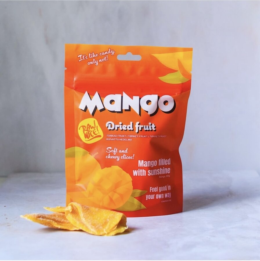 Rawnice tørket mango 80 g
