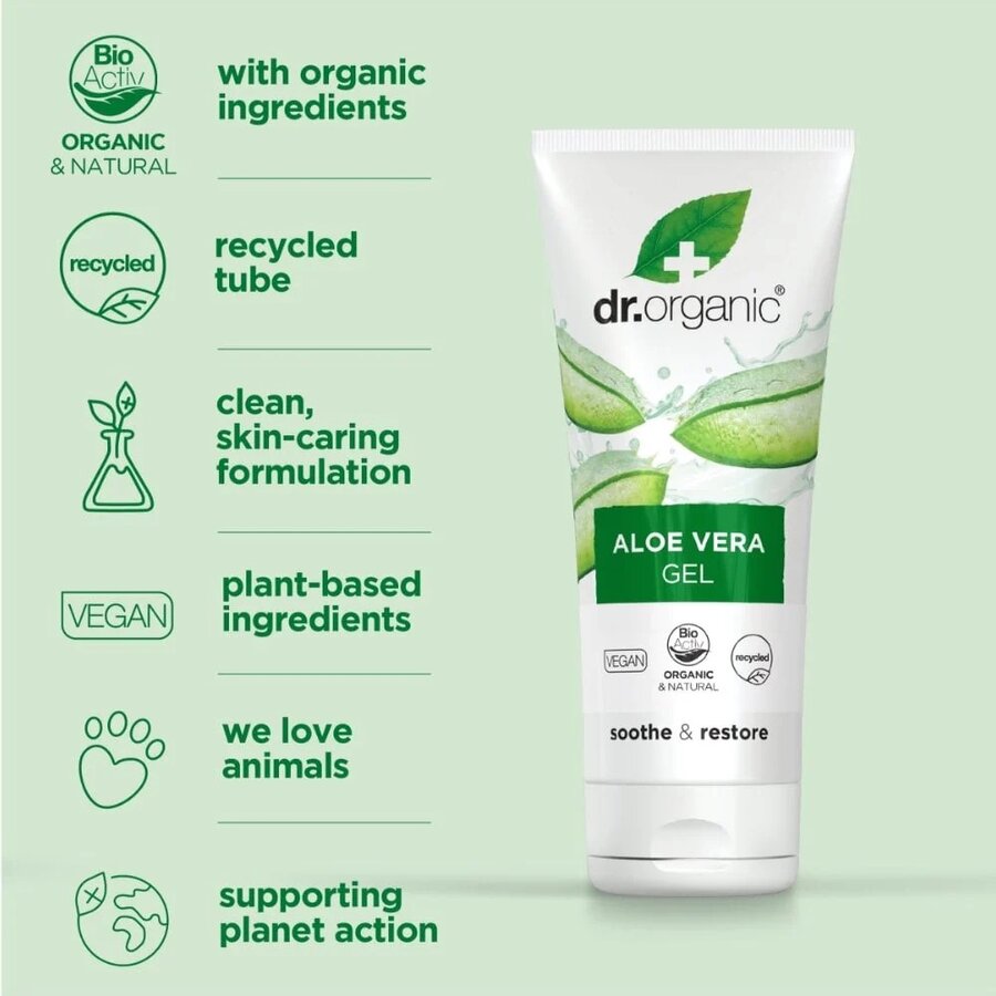 Dr Organic aloe vera gel 200 ml