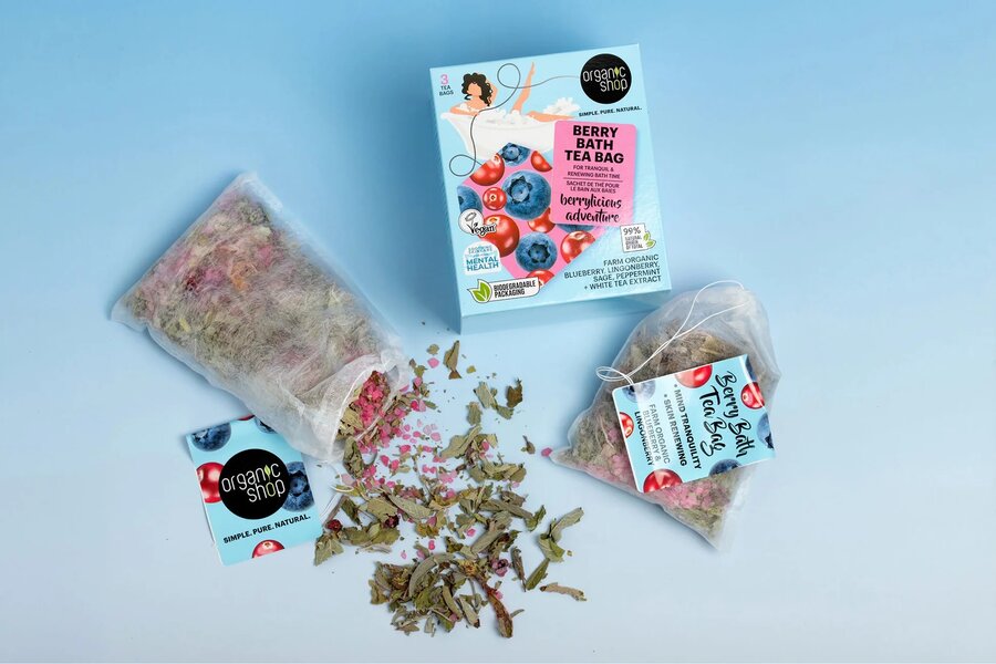Organic Shop berry bath tea bag 3x50g