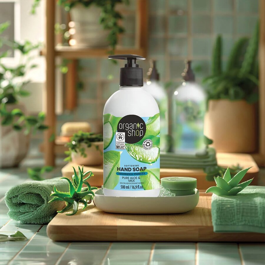 Organic Shop hand soap pure aloe & milk 500 ml