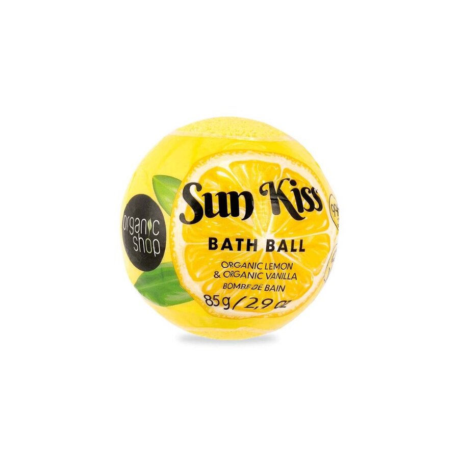 Organic Shop bath ball lemon & vanilla 85 g