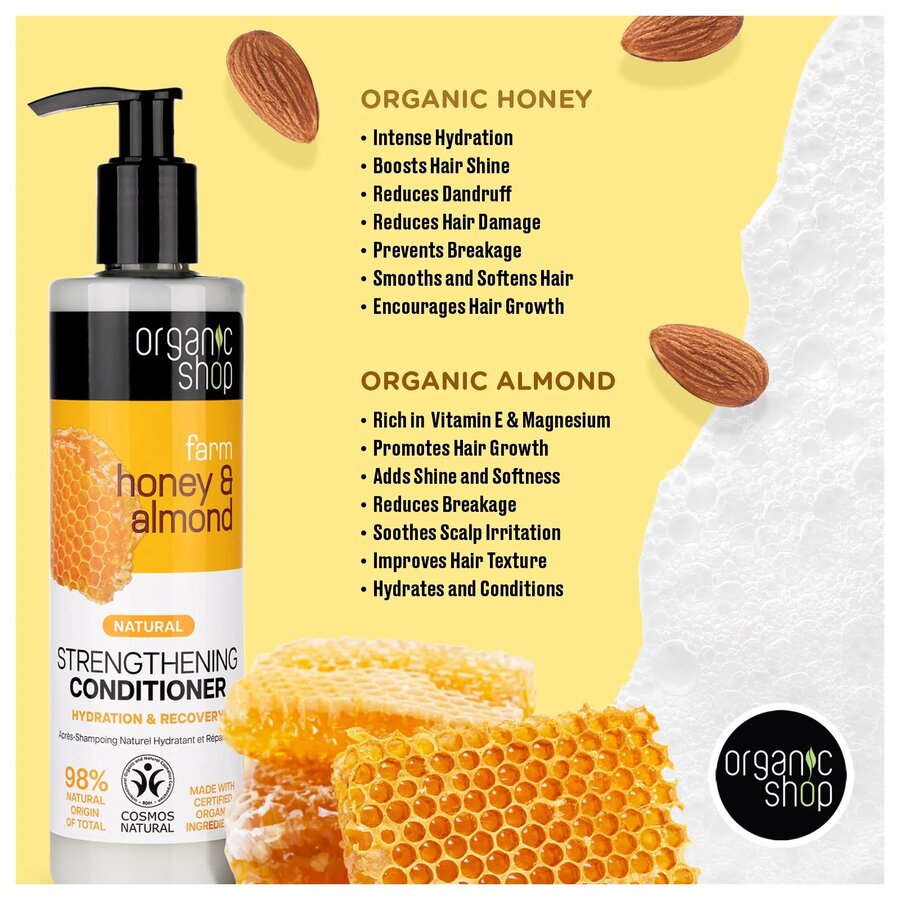 Organic Shop strengthening conditioner honey & almond 280 ml