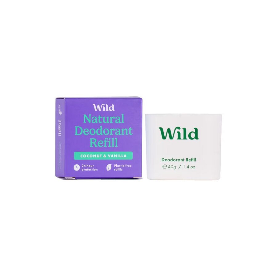 Wild deodorant coconut & vanilla refill 40 g