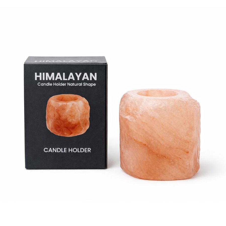 Goodlife himalayan salt candle holder natural shape