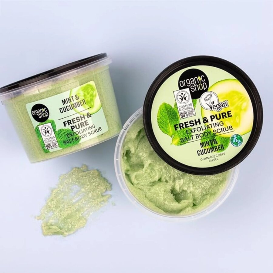 Organic Shop body scrub mint & cucumber 250 ml