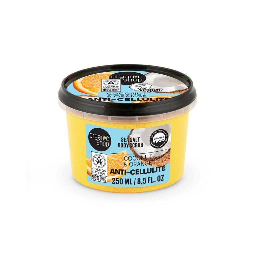 Organic Shop sea salt body scrub coconut & orange 250 ml