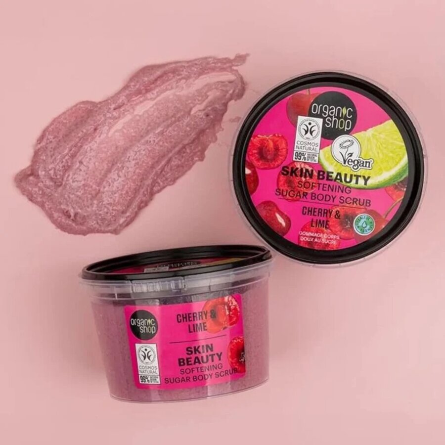 Organic Shop body scrub cherry & lime 250 ml