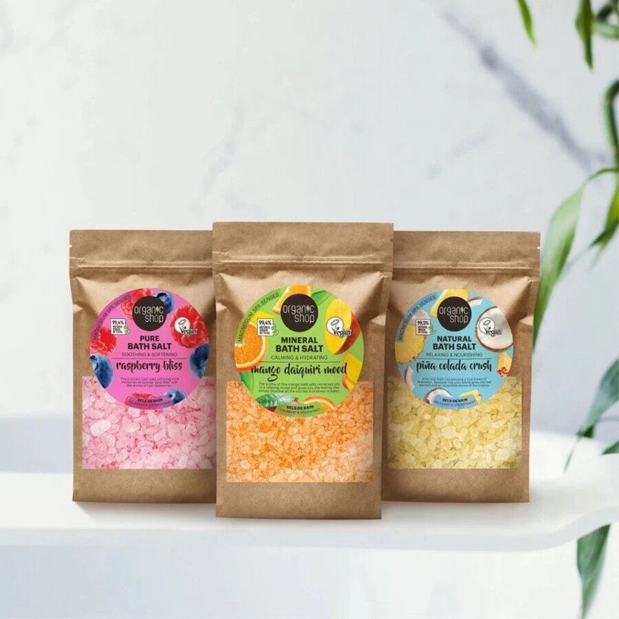 Organic Shop pure bath salt raspberry bliss 500 g