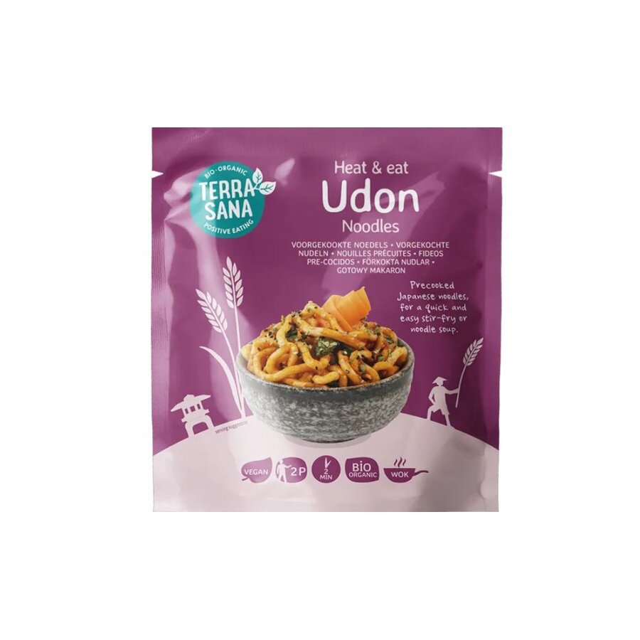 TerraSana udon nudler forkokt 300 g