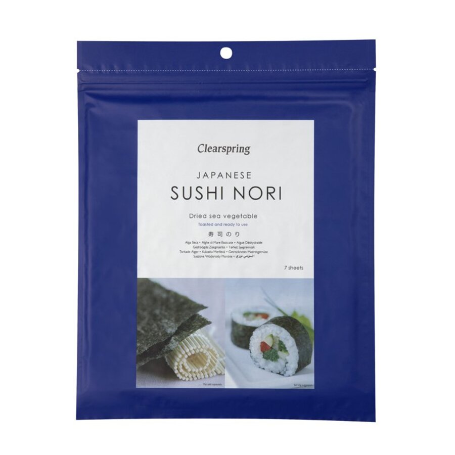 Clearspring tørket nori 7 ark 17 g