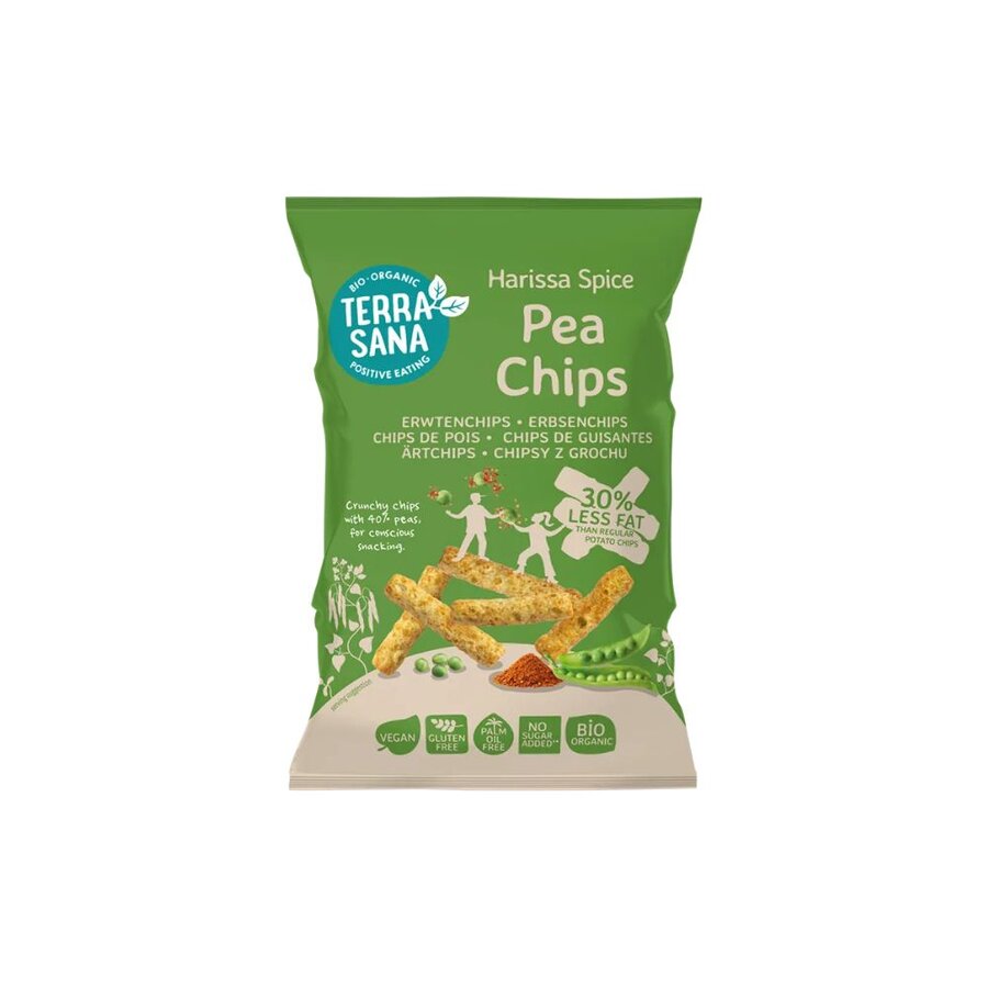 TerraSana pea chips harissa spice 75 g