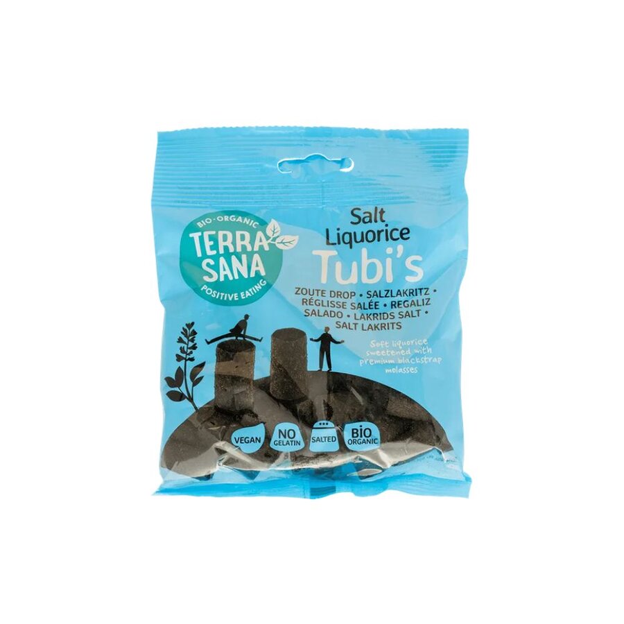 TerraSana salt liquorice tubis 100 g