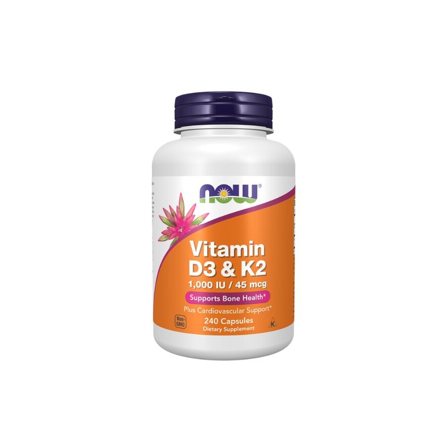 Now vitamin D3 & K2 240 kap