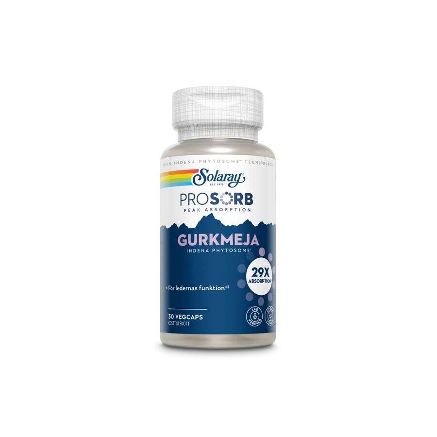 Solaray prosorb gurkemeie 30 kapsler
