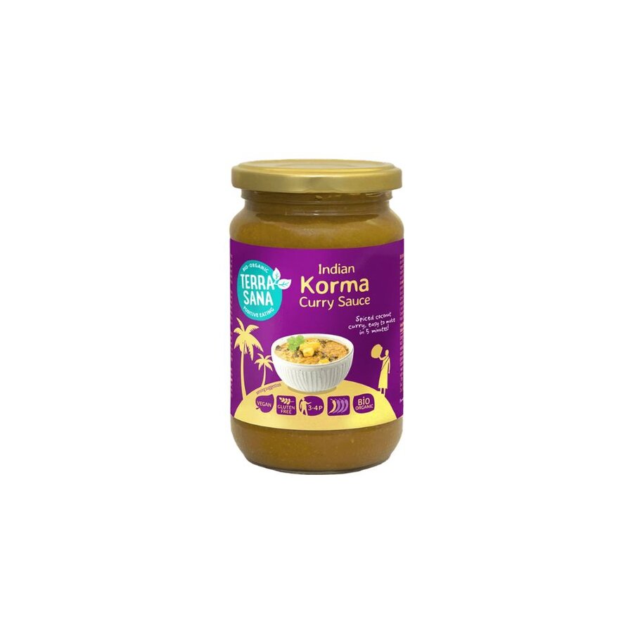 TerraSana Indian korma curry sauce 350 g