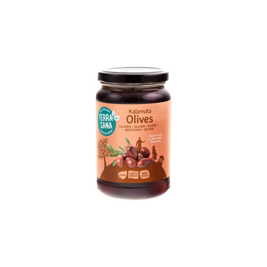 TerraSana kalamata oliven naturell 345 g
