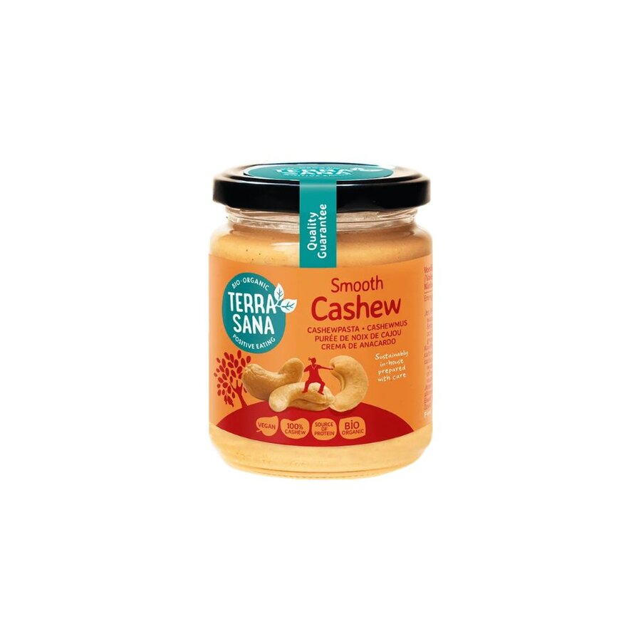 TerraSana smooth cashewnøttsmør 250 g