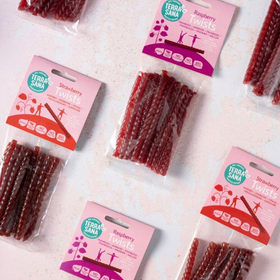 TerraSana raspberry twists 75 g