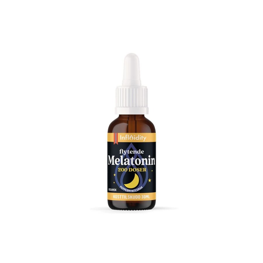 Influidity flytende melatonin 200 doser 30 ml