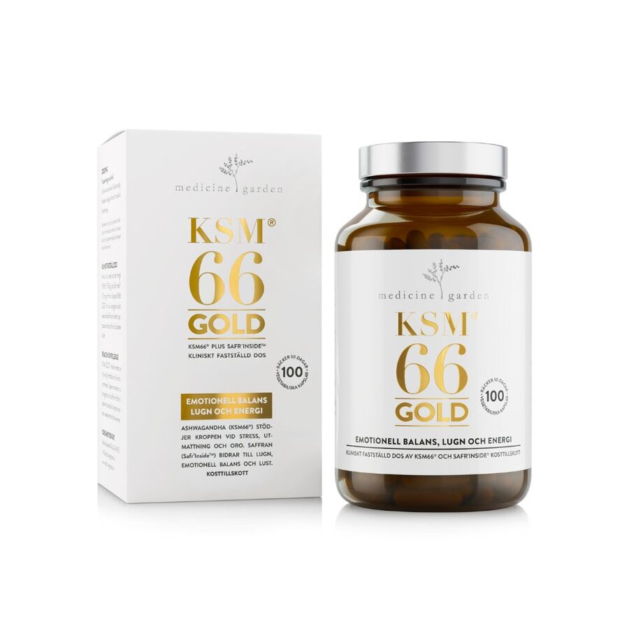 KSM66 gold ashwagandha 100 kapsler
