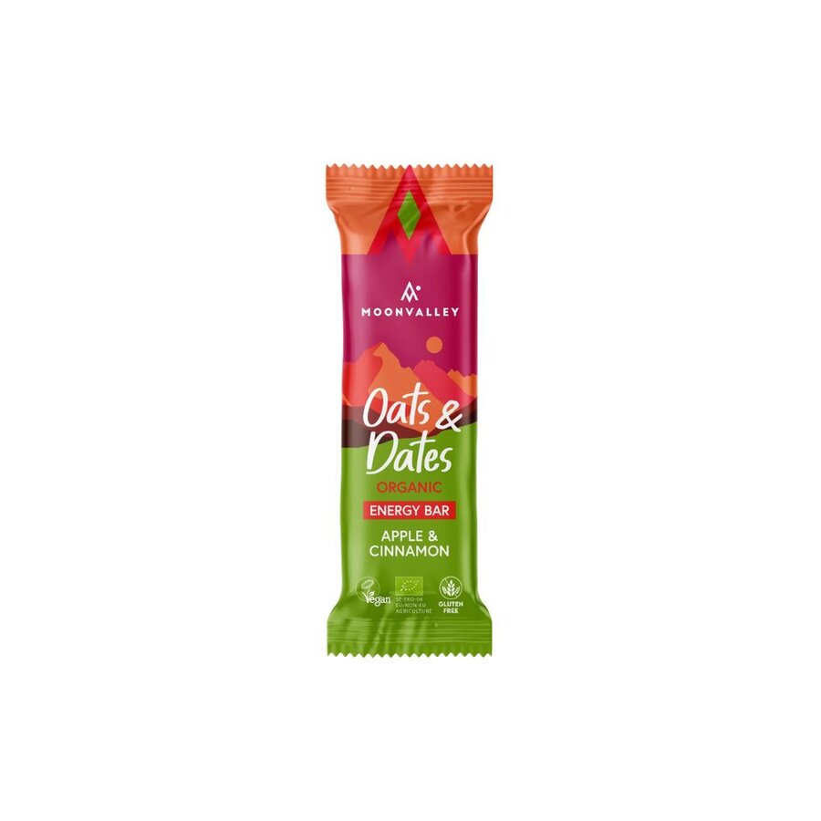 Moonvalley oats & dates energy bar apple & cinnamon 50 g