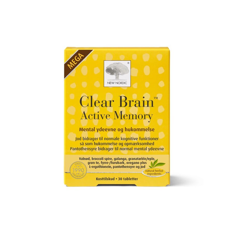 New Nordic clear brain active memory 30 tab
